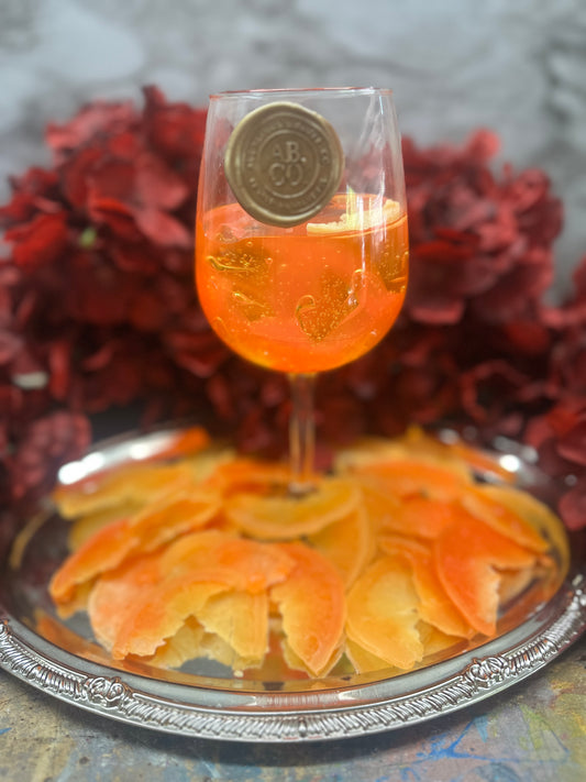 Aperol Spritz Cocktail Candle